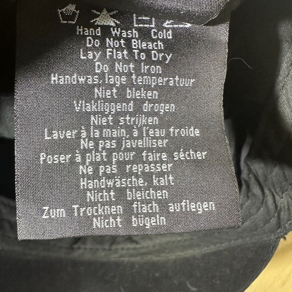 Harley Davidson Stitched Short Bill Hat Black Cap Biker Size Small Women’s VTG - Picture 6 of 8